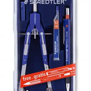 Метален професионален сет со шестар за архотекти со гратис технички молив