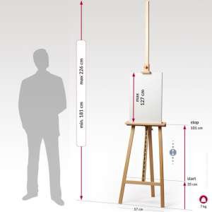 Сликарски Штафелај Студио Професионал 178/250cm - Image 3