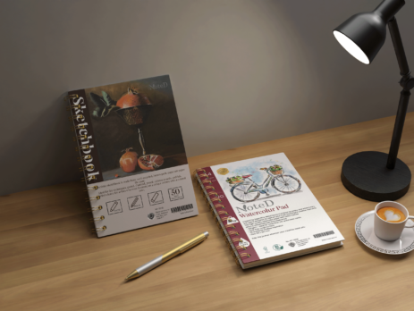 Тониран и акварелен скечблок