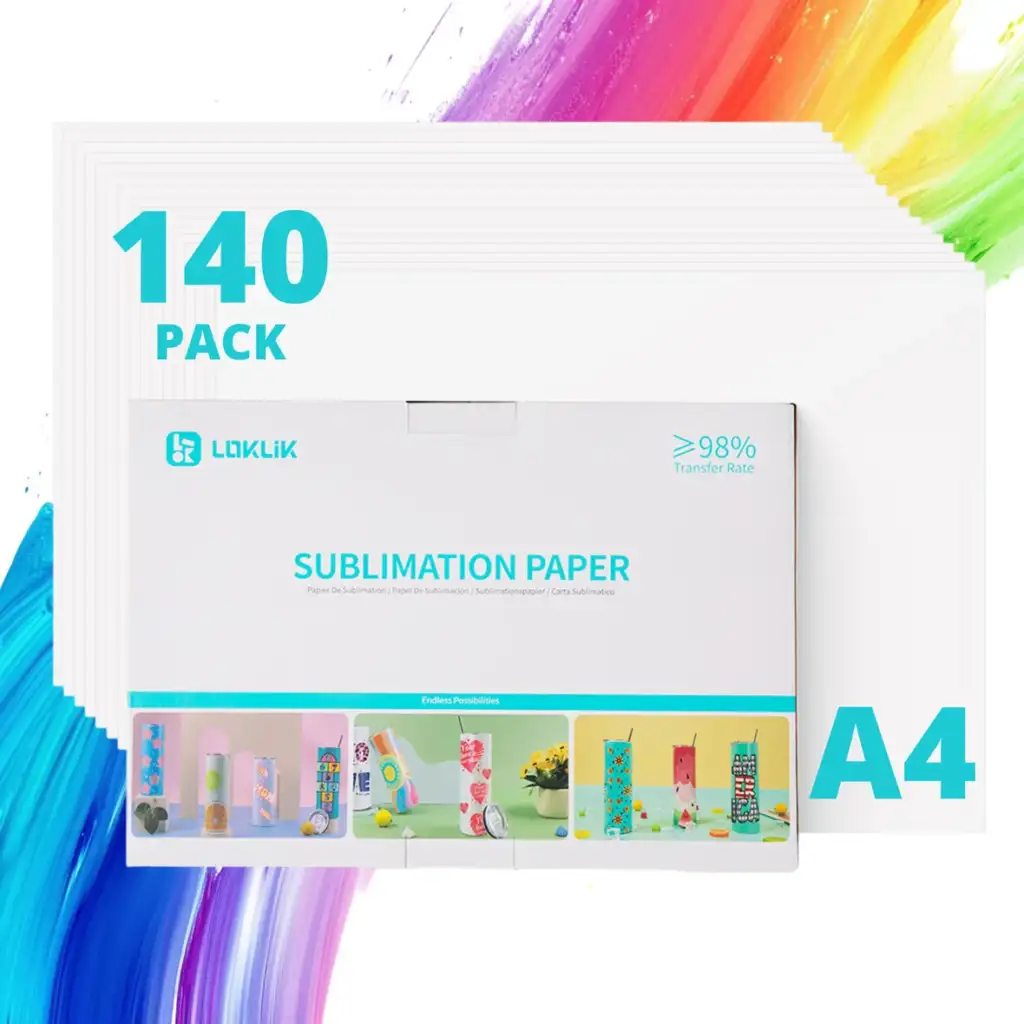 LOKLiK Sublimation Paper A4 – 140 Pack