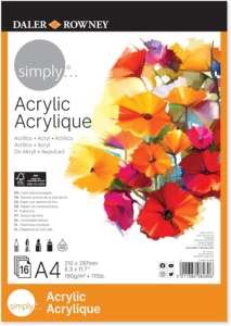 Simply Скечблок А4 - Акрил (190г)