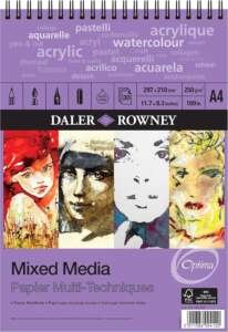 Daler-Rowney Скечблок А4 спирала - Микс Медиа (250г)