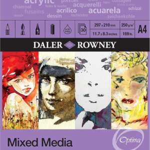 Daler-Rowney Скечблок А4 спирала - Микс Медиа (250г)
