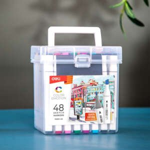 set na Deli markeri 48 boi kutija sketch markers