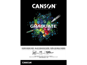Canson Скечблок А3 - Црна Хартија (120г)