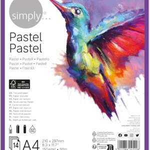Simply Скечблок А4 - Пастел (150г)