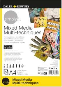 Simply Скечблок А4 - Микс Медиа (160г)