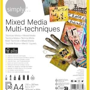 Simply Скечблок А4 - Микс Медиа (160г)