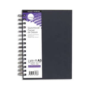 Simply Скицник А3 Спирала - Бел (100г)