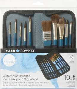 Simply Watercolour Synthetic - четки во футрола