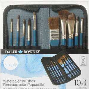 Simply Watercolour Synthetic - четки во футрола