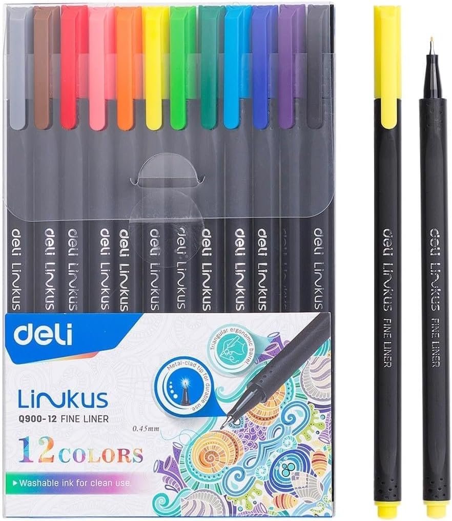 Deli Фајнлајнери во боја сет – EQ900-12