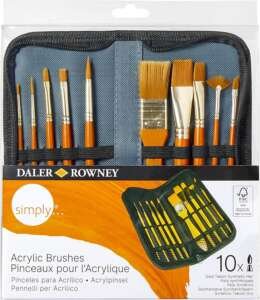 Simply Acrylic Gold Taklon - Четки за сликање